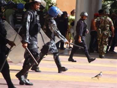 Represión policial 12 de agosto (fuente: defensoresenlinea)